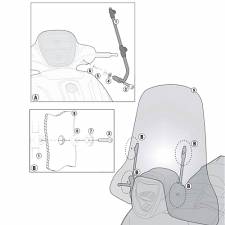  SYM FIDDLE II 50-125 2015-20  clear FACO