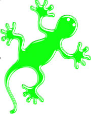 GECO FLUORESENT GREEN STICKER ONE DESIGN