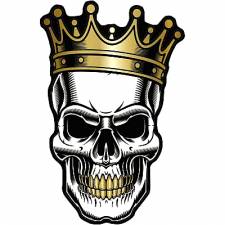 KING - SKULL STICKER ONE DESIGN