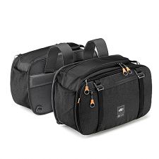 SIDE BAGS EXPANDABLE 16>25LIT BLK KAPPA