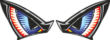 EYES BLUE STICKER ONE DESIGN