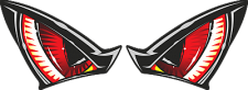 EYES RED STICKER ONE DESIGN