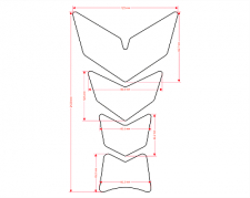 MOON ZONE FAST CARBON LOOK TANKPAD ONE DESIGN