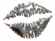 KISS - BRILIANT SILVER STICKER ONE DESIGN