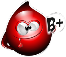 BLOOD GROUP B+ ONE DESIGN