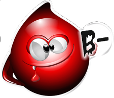 BLOOD GROUP B- STICKER ONE DESIGN