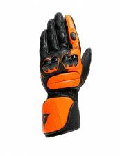 IMPETO LEATHER GLOVES BLACK/FLAME-ORANGE DAINESE