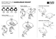 Quad Lock Handlebar Mount    Smartphone  