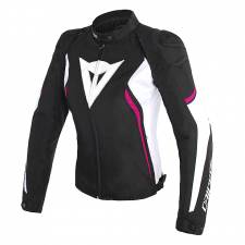 AVRO D2 TEX LADY JACKET BLACK/WHITE/FUXIA DAINESE