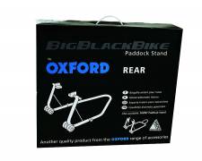 OXFORD BIG BLACK BIKE PADDOCK STAND REAR