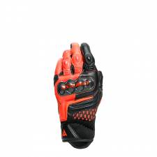 CARBON 3 SHORT GLOVES BLACK/FLUO-RED DAINESE
